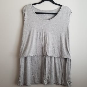 3X maternity nursing tank latched mama